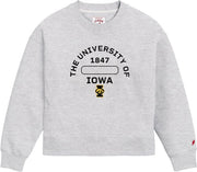 University of Iowa Hawkeyes Women's Boxy Crewneck Sweatshirt