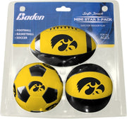 University of Iowa Hawkeyes 4 Soft Ball 3-Pack