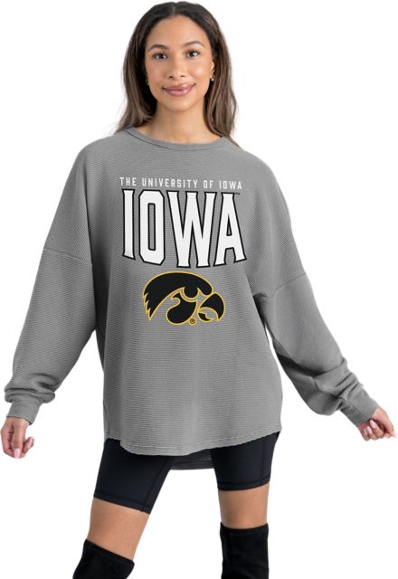 University of Iowa Hawkeyes Women's Corded Crewneck Sweatshirt
