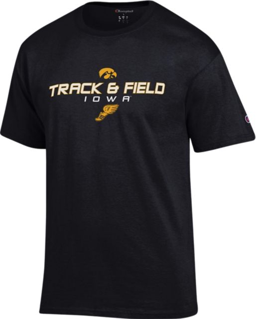 University of Iowa Hawkeyes Track Short Sleeve T-Shirt