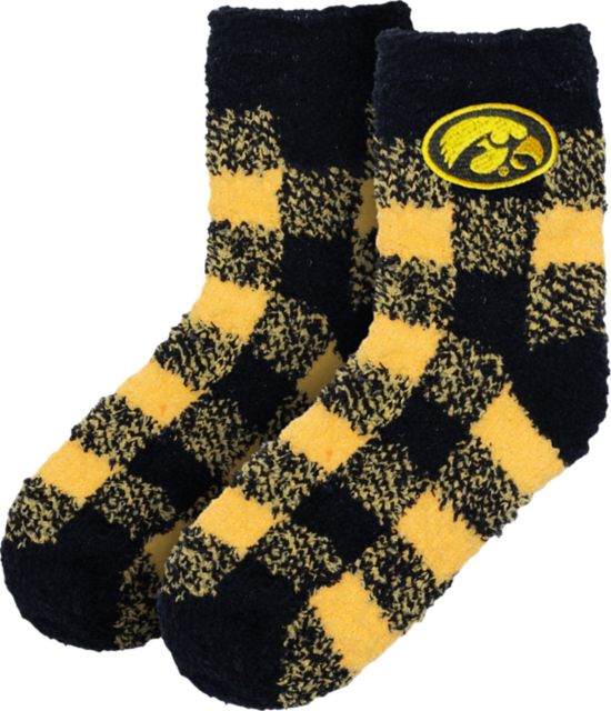 University of Iowa Buffalo Check Socks