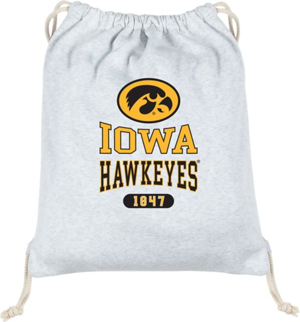 University of Iowa Hawkeyes Sweatshirt Drawstring Bag