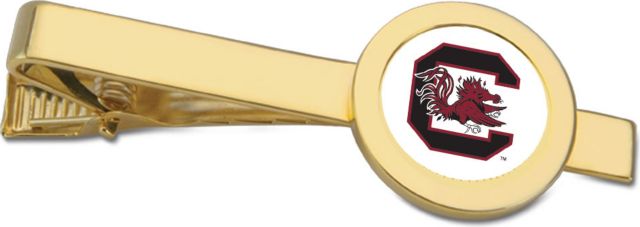 CSI Gold Tie Bar With Colored Medallian - ONLINE ONLY