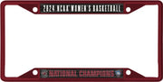 University of South Carolina Women's Basketball 2024 National Champions Metal License Plate Frame