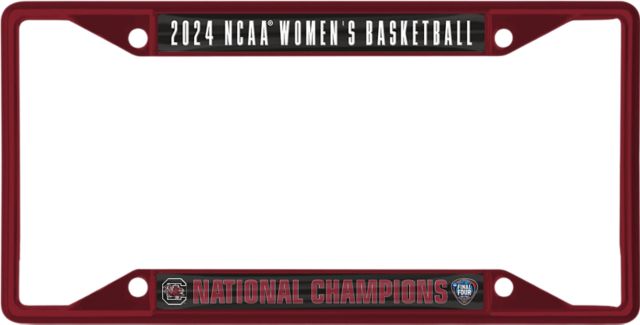 University of South Carolina Women's Basketball 2024 National Champions Metal License Plate Frame