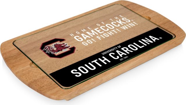 University of South Carolina Billboard Glass Top Serving Tray - ONLINE ONLY