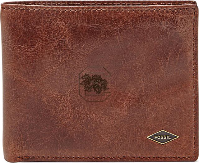 Fossil Leather Ryan RFID Flip ID Bifold - Dark Brown - ONLINE ONLY