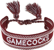 University of South Carolina Woven Tassel Bracelet