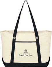 University of South Carolina Canvas Zippered Tote Bag