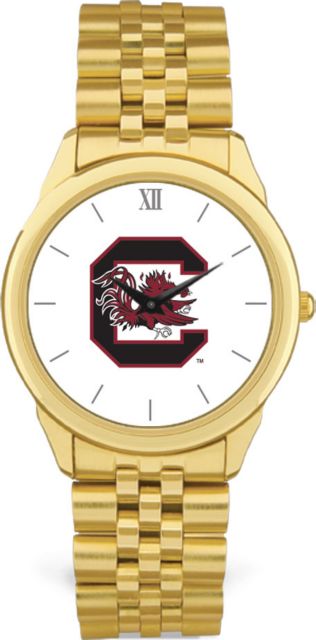 CSI Men's Gold Rolled Link Wristwatch  (Gift Box) With Colored Medallion - ONLINE ONLY