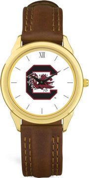 CSI Brownleather Wristwatch With  Colored Medallion - ONLINE ONLY