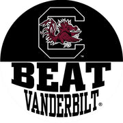 University of South Carolina 3 Beat Vanderbilt Button"