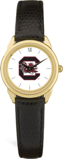 CSI Women's Black Leather Watch(Gift Boxed) With Colored Medallion - ONLINE ONLY