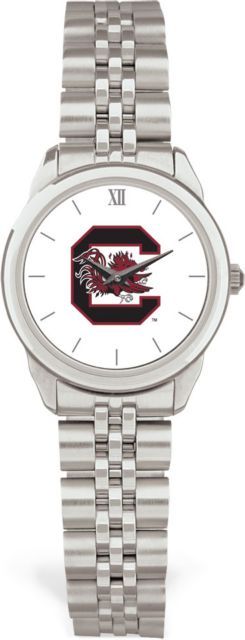 CSI Women's Silver Rolled Link Watch (Gift Boxed)  With Colored Medallion - ONLINE ONLY