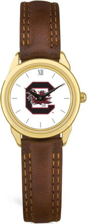 CSI Withomens Browithn Leather Withatch With Colored Medallion - ONLINE ONLY