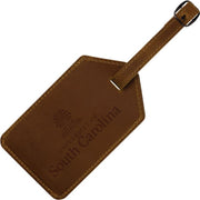 University of South Carolina Crazy Horse Leather Luggage Tag