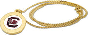 CSI Gold Pendant Necklace With Colored Medallian - ONLINE ONLY