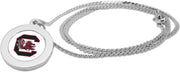 CSI Silver Pendant Necklace With Colored Medallian - ONLINE ONLY