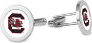 University of South Carolina CSI Silver Cufflinks (Gift Boxed) with Colored Medallion