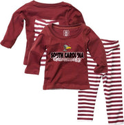 University of South Carolina Gamecocks Infant Girls Stripe Set