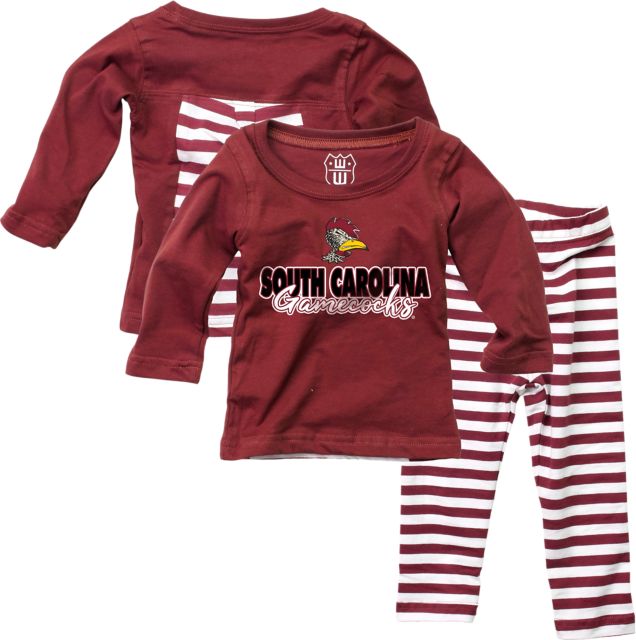 University of South Carolina Gamecocks Infant Girls Stripe Set
