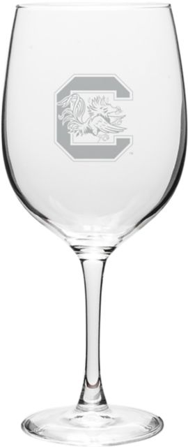 University of South Carolina 19 oz. Wine Glass
