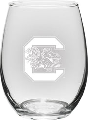 University of South Carolina 15 oz. Stemless Wine Glass