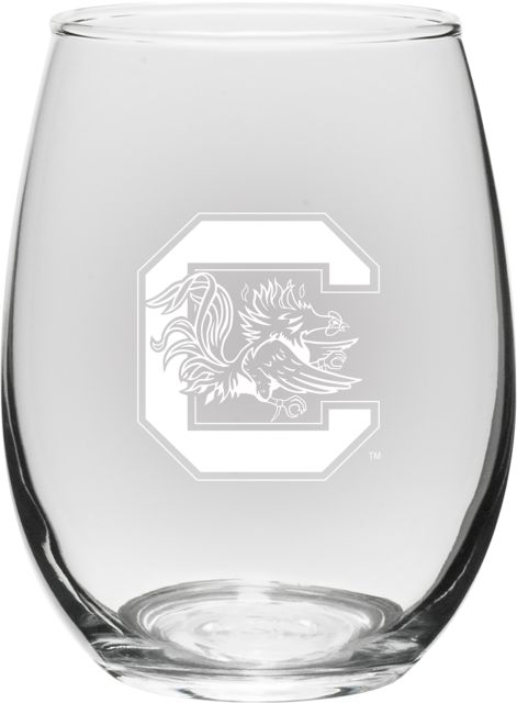 University of South Carolina 15 oz. Stemless Wine Glass