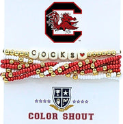 University of South Carolina Lucky 7 Bracelet Stack