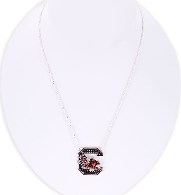 University of South Carolina Crystal Logo Necklace
