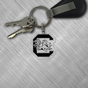 KEYCHAIN/LASER CUT/CLEAR/    .