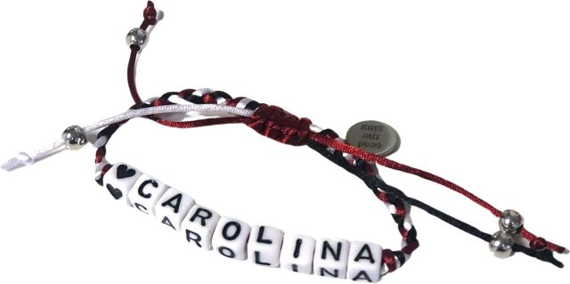 University of South Carolina Bracelet Small Braid Heart