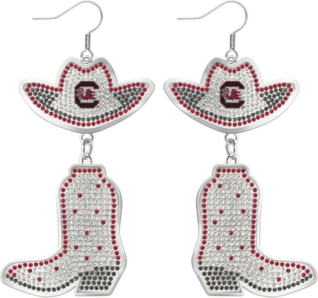 University of South Carolina Cowboy Boot Earrings