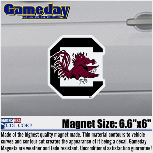 University of South Carolina Gamecocks 6" x 6" Magnet