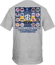 University of South Carolina SEC Basketball Court Short Sleeve T-Shirt