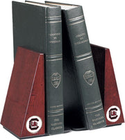 CSI Rosewood Bookends Gift Boxed With Colored Medallion - ONLINE ONLY