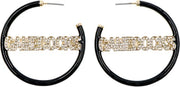 BLACK PAVE HOOP EA/TEAM/    ./