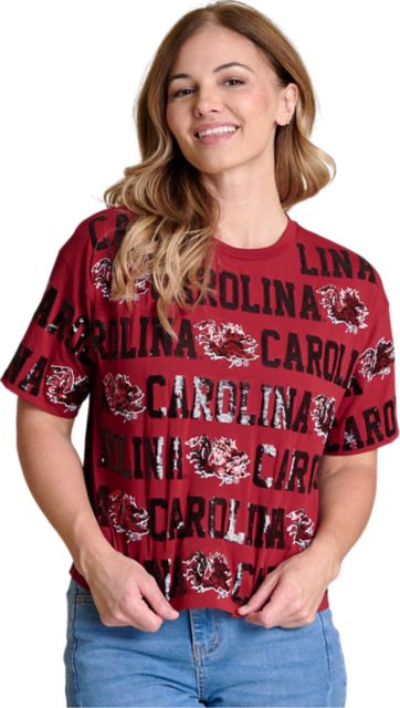 University of South Carolina Women's Sequin Short Sleeve T-Shirt