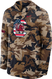 University of South Carolina Military Lightweight Hooded Long Sleeve T-Shirt