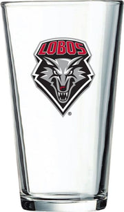 University of New Mexico Lobos 16 oz. Drinking Glass