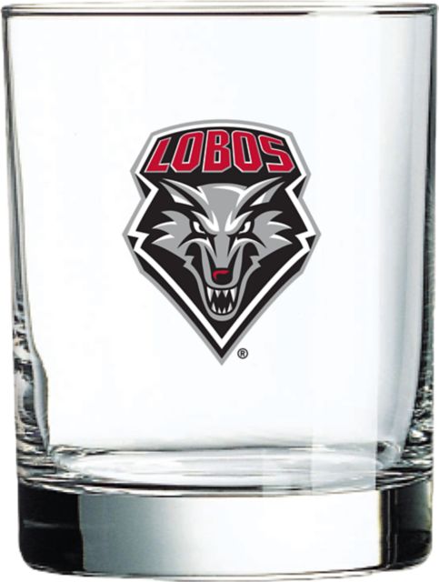 University of New Mexico Lobos Double Old Fashioned 14 oz. Glass