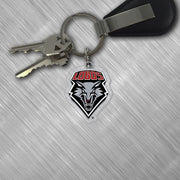 University of New Mexico Lasercut Sugar Skull Keychain