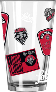 University of New Mexico 16 oz. Pint Glass