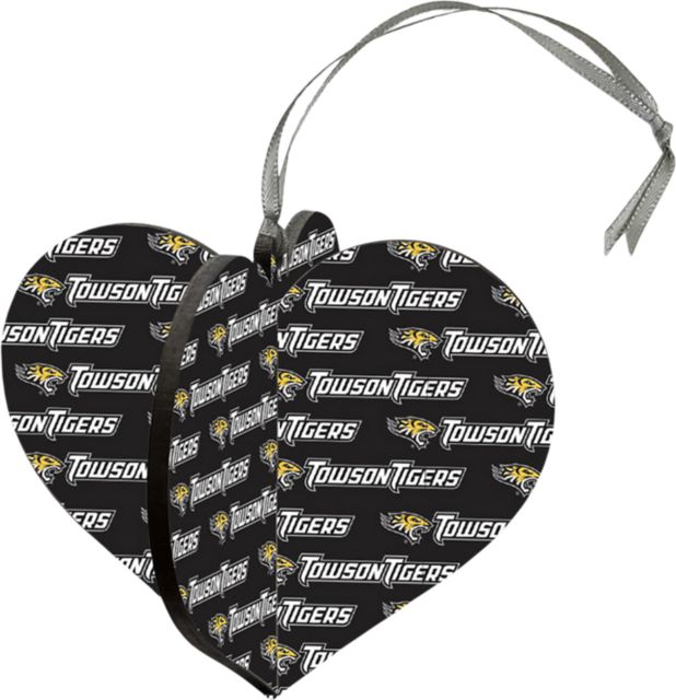 Towson University 3D Heart Ornament