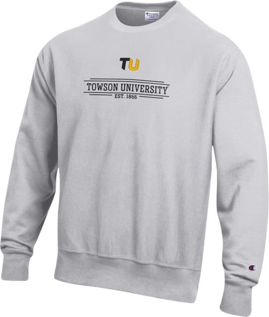 Towson University Tigers Reverse Weave Crewneck Sweatshirt