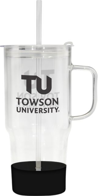 Towson University 40 oz. Glass Mug