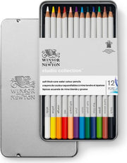 STUDIO COLLECTION WATERCOLOR PENCIL TIN OF 12