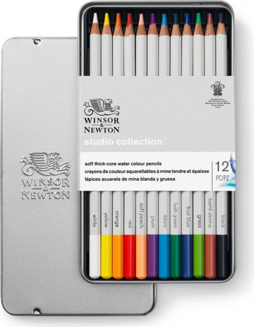 STUDIO COLLECTION WATERCOLOR PENCIL TIN OF 12