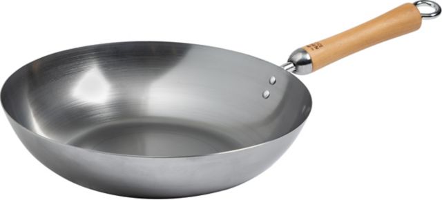 Joyce Chen Classic Series 12 Carbon Steel Stir Fry Pan with Birch Handle - ONLINE ONLY