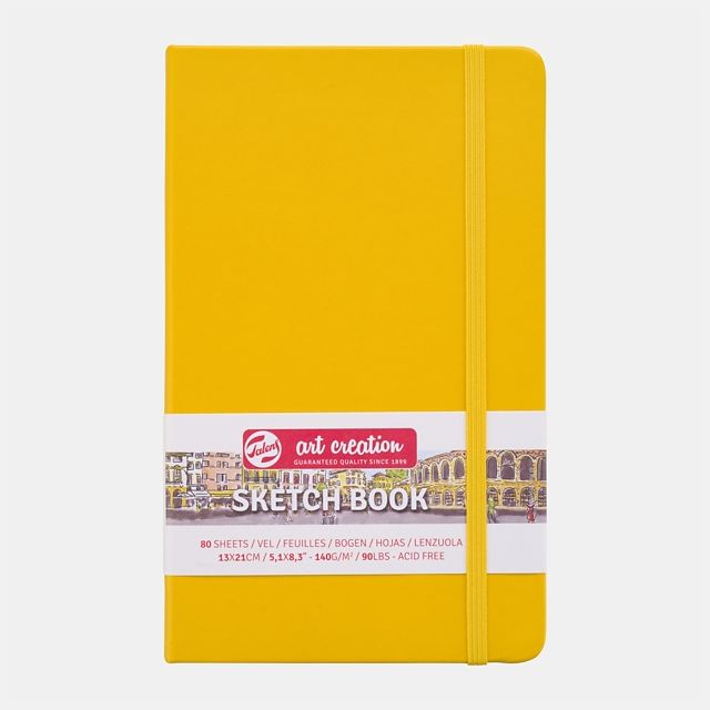 TALENS ART CREATION SKETCHBOOKS 5.1X8.3 YELLOW COVER